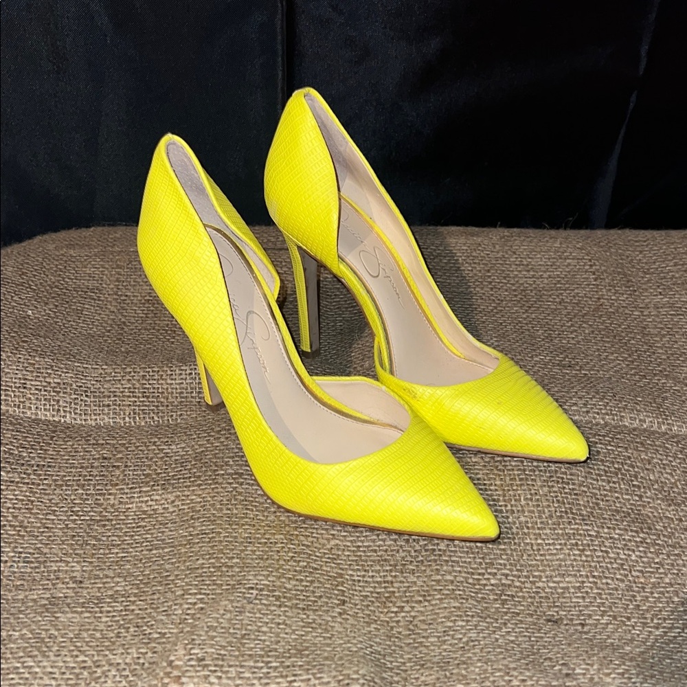 Jessica Simpson Bright Yellow Heels